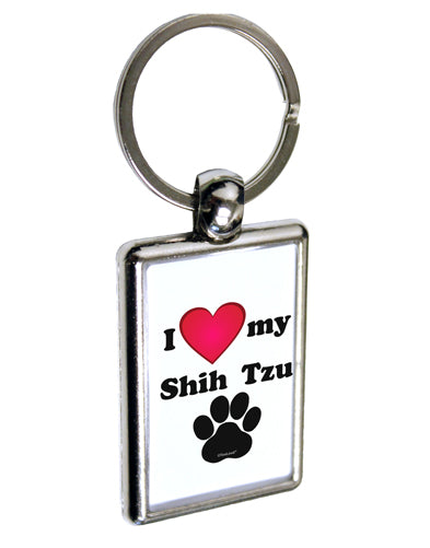 I Heart My Shih Tzu Keychain Key Ring by TooLoud-TooLoud-Davson Sales