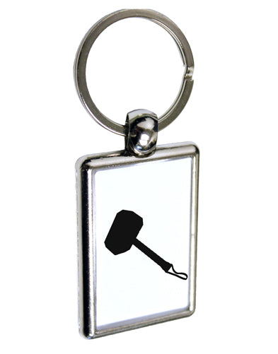 Thors Hammer Nordic Runes Lucky Odin Mjolnir Valhalla Keychain Key Ring by TooLoud-TooLoud-Davson Sales