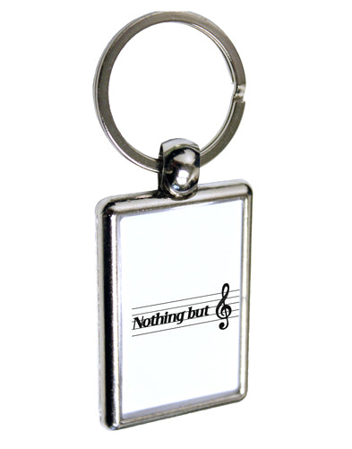 Nothing But Treble Music Pun Keychain Key Ring by TooLoud-TooLoud-Davson Sales