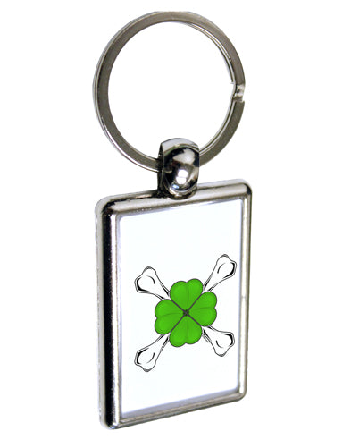 Clover and Crossbones Keychain Key Ring by TooLoud-TooLoud-Davson Sales