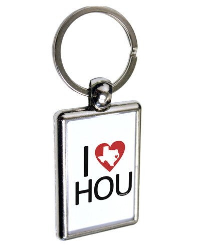 I Heart Houston Keychain Key Ring-TooLoud-Davson Sales