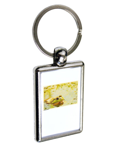 Bullfrog In Watercolor Keychain Key Ring by TooLoud-TooLoud-Davson Sales