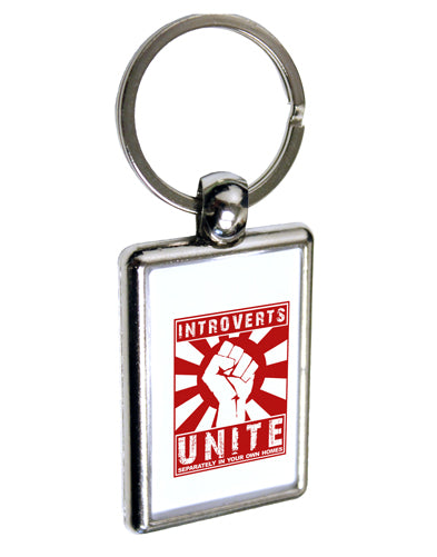 Introverts Unite Funny Keychain Key Ring by TooLoud-TooLoud-Davson Sales