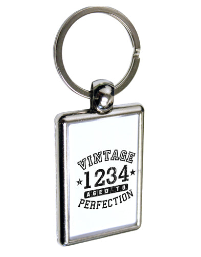 Personalized Vintage Birth Year Distressed Keychain Key Ring by TooLoud-TooLoud-Davson Sales
