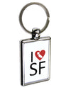 I Heart San Francisco Keychain Key Ring-TooLoud-Davson Sales