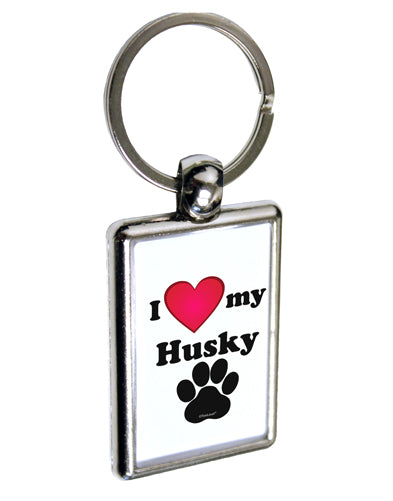 I Heart My Husky Keychain Key Ring by TooLoud-TooLoud-Davson Sales
