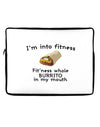I'm Into Fitness Burrito Funny Neoprene laptop Sleeve 10 x 14 inch Landscape by TooLoud-Laptop Sleeve-TooLoud-Davson Sales