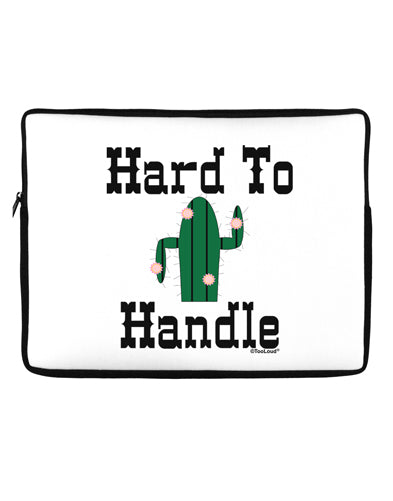 Hard To Handle Cactus Neoprene laptop Sleeve 10 x 14 inch Landscape by TooLoud-Laptop Sleeve-TooLoud-Davson Sales