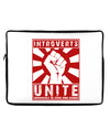 Introverts Unite Funny Neoprene laptop Sleeve 10 x 14 inch Landscape by TooLoud-Laptop Sleeve-TooLoud-Davson Sales