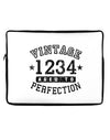 Personalized Vintage Birth Year Distressed Neoprene laptop Sleeve 10 x 14 inch Landscape by TooLoud-Laptop Sleeve-TooLoud-Davson Sales