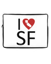 I Heart San Francisco Neoprene laptop Sleeve 10 x 14 inch Landscape