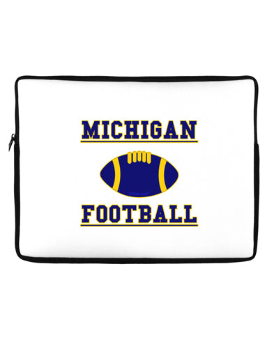 Michigan Football Neoprene laptop Sleeve 10 x 14 inch Landscape by TooLoud