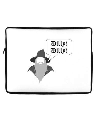 Wizard Dilly Dilly Neoprene laptop Sleeve 10 x 14 inch Landscape by TooLoud