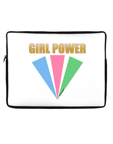 Girl Power Stripes Neoprene laptop Sleeve 10 x 14 inch Landscape by TooLoud-Laptop Sleeve-TooLoud-Davson Sales