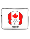 Skull Flag Canada Neoprene laptop Sleeve 10 x 14 inch Landscape