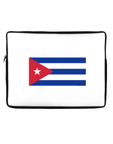 Cuba Flag Cubana Neoprene laptop Sleeve 10 x 14 inch Landscape by TooLoud-Laptop Sleeve-TooLoud-Davson Sales