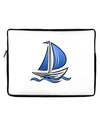 Blue Sailboat Neoprene laptop Sleeve 10.5&#x22; x 14&#x22; Landscape-Laptop Sleeve-TooLoud-White-Black-10.5"x14"-Davson Sales