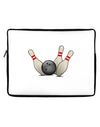 Bowling Ball with Pins Neoprene laptop Sleeve 10.5&#x22; x 14&#x22; Landscape-Laptop Sleeve-TooLoud-White-Black-10.5"x14"-Davson Sales