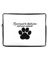 I Just Want To Drink Wine And Save Animals Neoprene laptop Sleeve 10 x 14 inch Landscape by TooLoud
