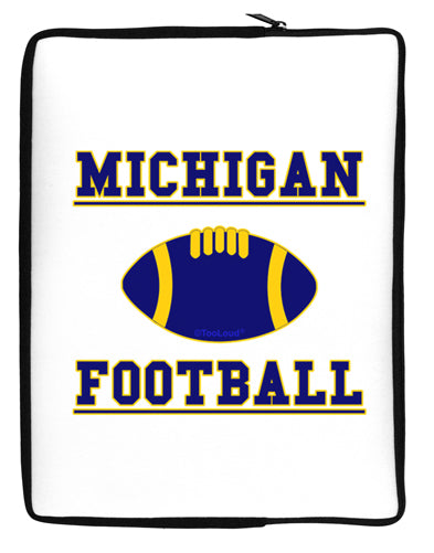 Michigan Football Neoprene laptop Sleeve 10 x 14 inch Portrait by TooLoud