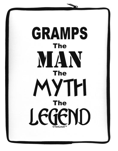 Gramps The Man The Myth The Legend Neoprene laptop Sleeve 10 x 14 inch Portrait by TooLoud-Laptop Sleeve-TooLoud-Davson Sales