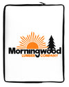 Morningwood Company Funny Neoprene laptop Sleeve 10 x 14 inch Portrait by TooLoud