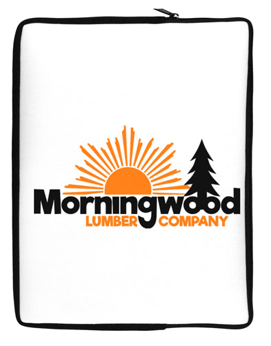 Morningwood Company Funny Neoprene laptop Sleeve 10 x 14 inch Portrait by TooLoud