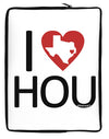 I Heart Houston Neoprene laptop Sleeve 10 x 14 inch Portrait