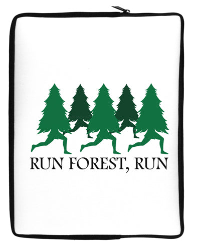 Run Forest Run Funny Neoprene laptop Sleeve 10 x 14 inch Portrait by TooLoud-Laptop Sleeve-TooLoud-Davson Sales