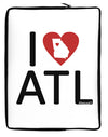 I Heart Atlanta Neoprene laptop Sleeve 10 x 14 inch Portrait