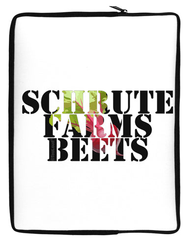 Schrute Farms Beets Neoprene laptop Sleeve 10 x 14 inch Portrait by TooLoud-Laptop Sleeve-TooLoud-Davson Sales