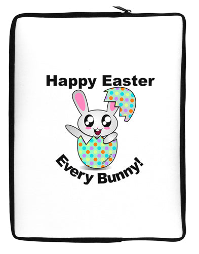 Happy Easter Every Bunny Neoprene laptop Sleeve 10 x 14 inch Portrait by TooLoud-Laptop Sleeve-TooLoud-Davson Sales