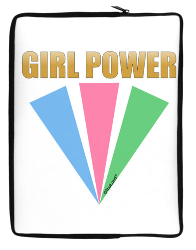 Girl Power Stripes Neoprene laptop Sleeve 10 x 14 inch Portrait by TooLoud-Laptop Sleeve-TooLoud-Davson Sales