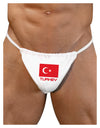 Turkey Flag with Text Mens G-String Underwear by TooLoud-Mens G-String-LOBBO-White-Small/Medium-Davson Sales