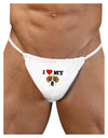 I Heart My - Cute Boxer Dog Mens G-String Underwear by TooLoud-Mens G-String-TooLoud-White-Small/Medium-Davson Sales