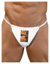 Mt Shavano Colorado Text Mens G-String Underwear-Mens G-String-LOBBO-White-Small/Medium-Davson Sales