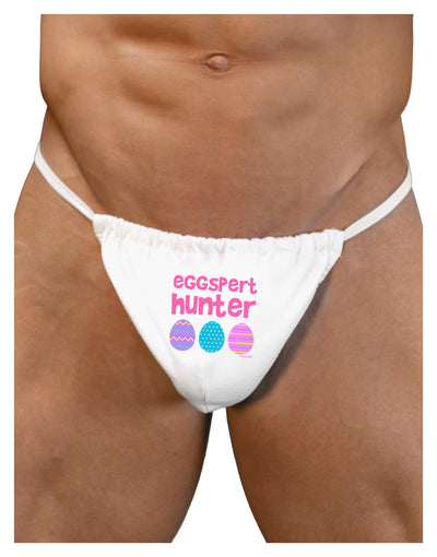 Eggspert Hunter - Easter - Pink Mens G-String Underwear by TooLoud-Mens G-String-LOBBO-White-Small/Medium-Davson Sales