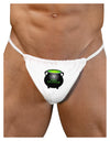 Witches Cauldron Happy Halloween Mens G-String Underwear-Mens G-String-LOBBO-White-Small/Medium-Davson Sales