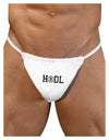 HODL Bitcoin Mens G-String Underwear-Mens G-String-LOBBO-White-Small/Medium-Davson Sales