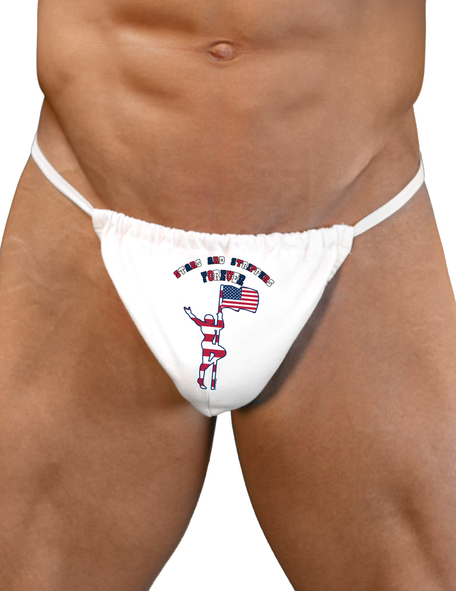 Stars and Strippers Forever Male Mens G-String Underwear-Mens G-String-LOBBO-White-Small/Medium-Davson Sales