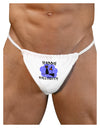 TooLoud Witch Cat Mens G-String Underwear-Mens G-String-LOBBO-White-Small/Medium-Davson Sales