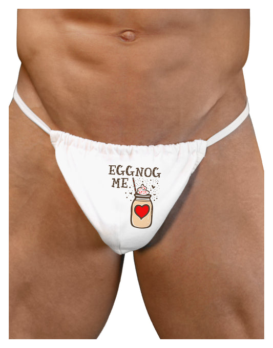 Eggnog Me Mens G-String Underwear-Mens G-String-LOBBO-White-Small/Medium-Davson Sales