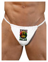 Midnight Toker Marijuana Mens G-String Underwear-Mens G-String-LOBBO-White-Small/Medium-Davson Sales