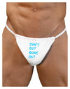 Suns Out Guns Out - Blue Mens G-String Underwear-Mens G-String-LOBBO-White-Small/Medium-Davson Sales