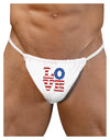 American Love Design Mens G-String Underwear by TooLoud-Mens G-String-LOBBO-White-Small/Medium-Davson Sales