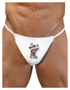 TooLoud To infinity and beyond Mens G-String Underwear-Mens G-String-LOBBO-White-Small/Medium-Davson Sales