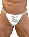 Who's Your Caddy Mens G-String Underwear-Mens G-String-LOBBO-White-Small/Medium-Davson Sales