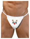 Matching Family Christmas Design - Reindeer - Mom Mens G-String Underwear by TooLoud-Mens G-String-LOBBO-White-Small/Medium-Davson Sales