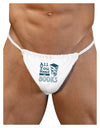 All You Need Is Books Mens G-String Underwear-Mens G-String-LOBBO-White-Large/XL-Davson Sales