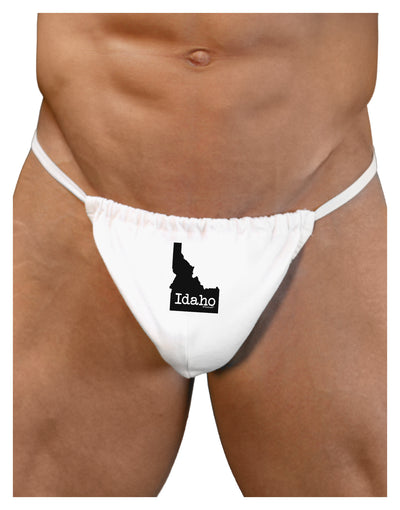 Idaho - United States Shape Mens G-String Underwear by TooLoud-Mens G-String-LOBBO-White-Small/Medium-Davson Sales